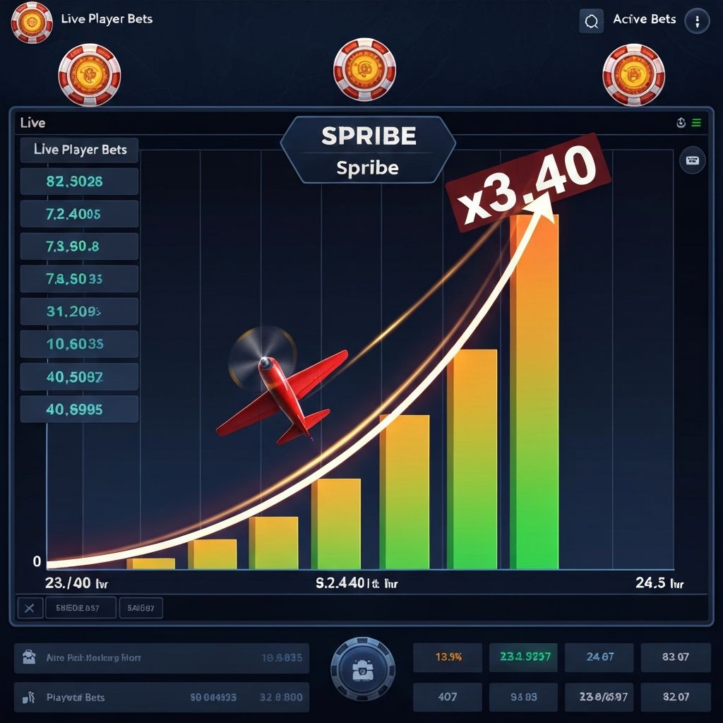 Aviator краш-игра — экран с множителем x3.40 и ставками игроков